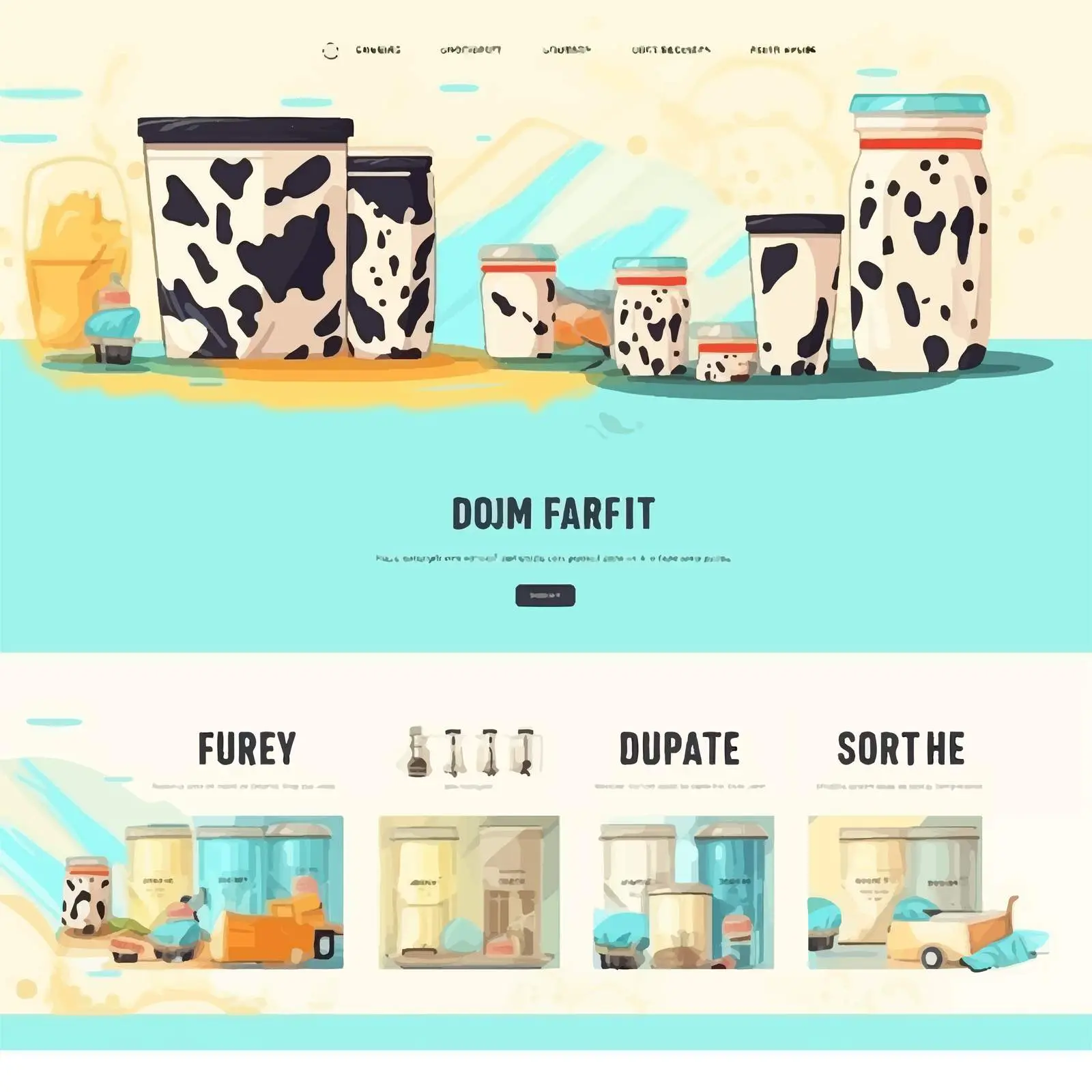 Dairy Products Background Design for Websites — free download from Dotvec