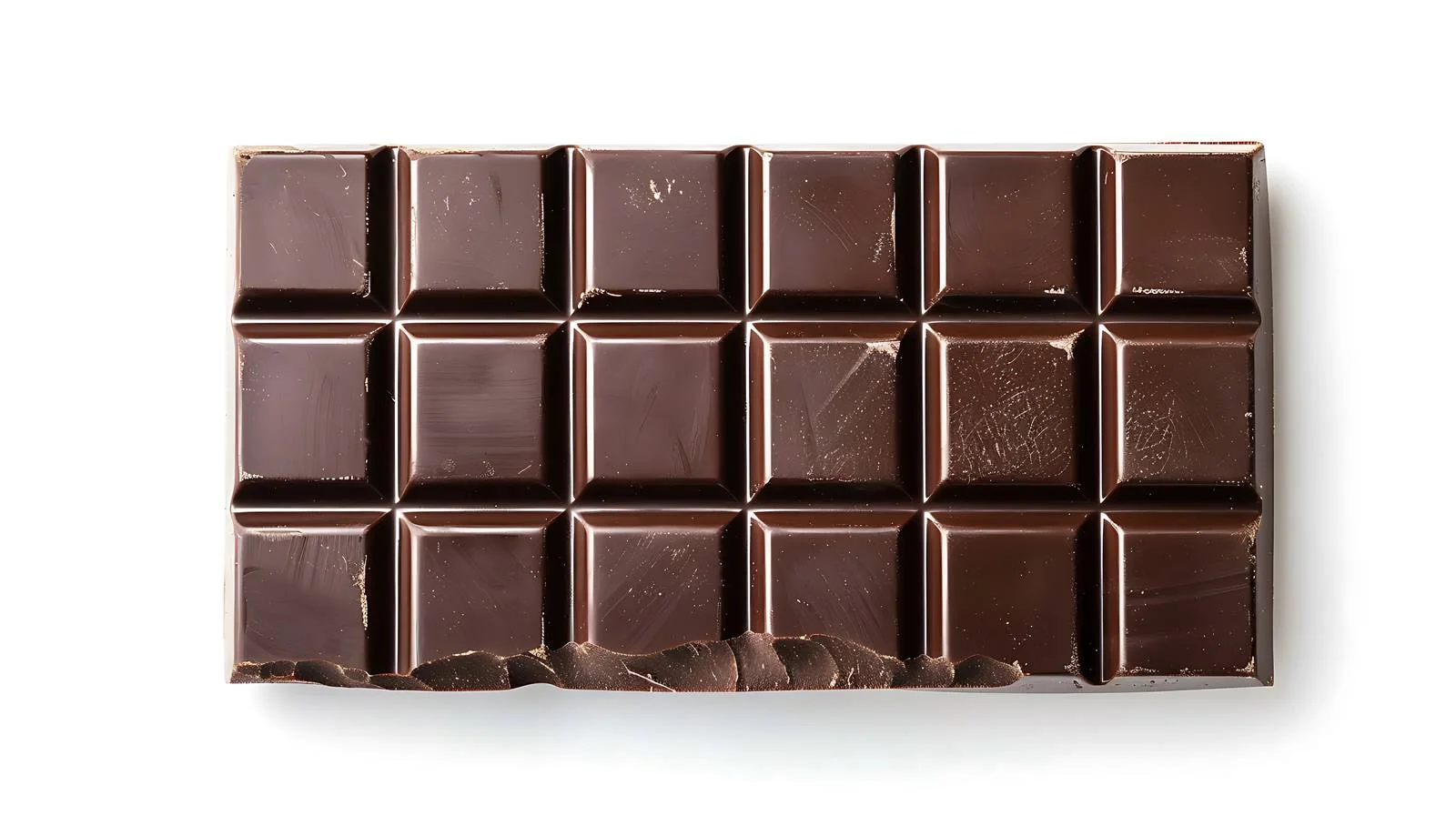 Dark Chocolate Bar on White Surface — free download from Dotvec