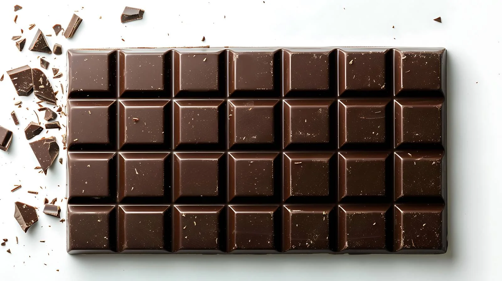 Dark Chocolate Bar on White Background — free download from Dotvec
