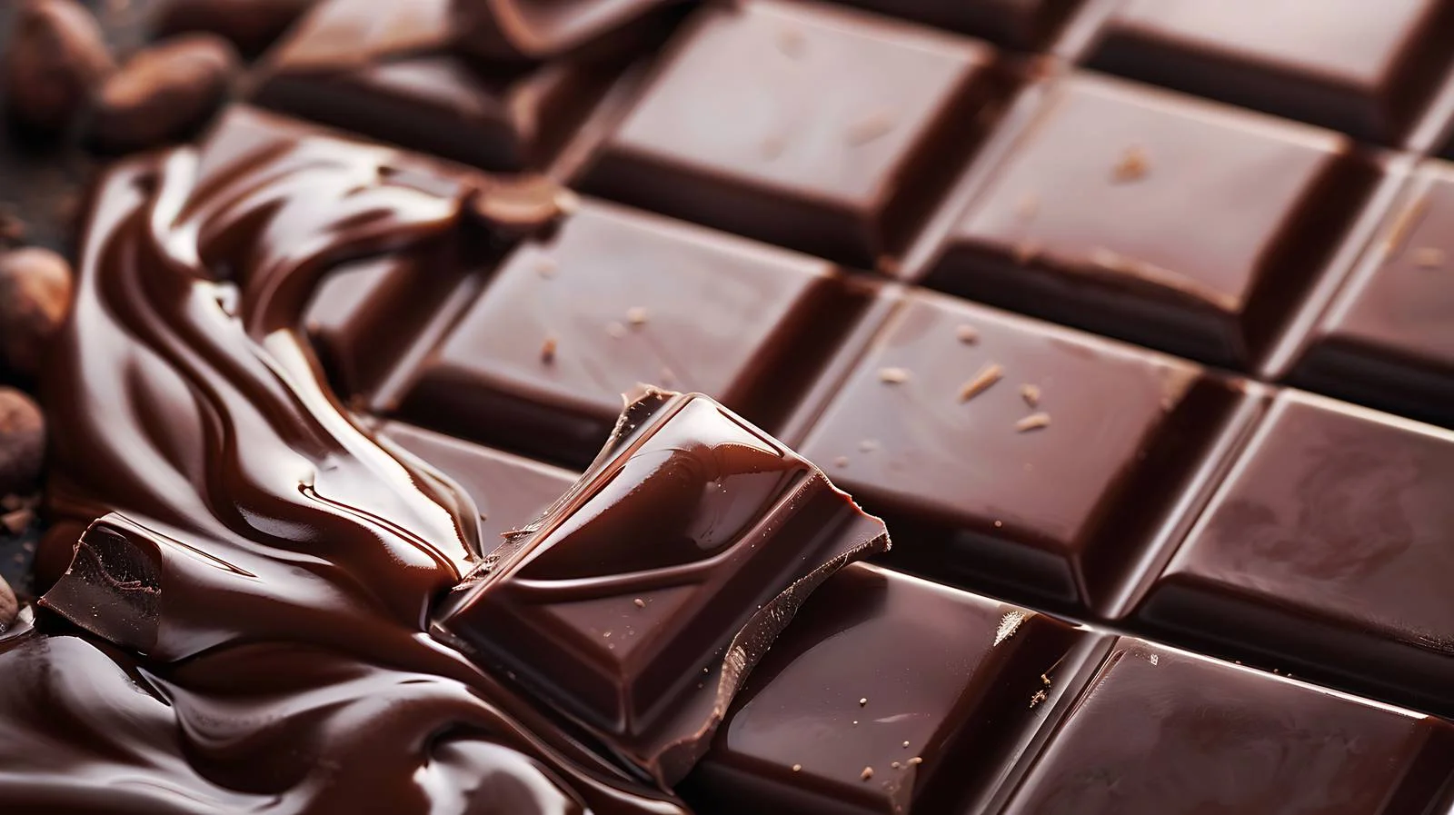 Luxurious Dark Chocolate Bar with Molten Topping — free download from Dotvec