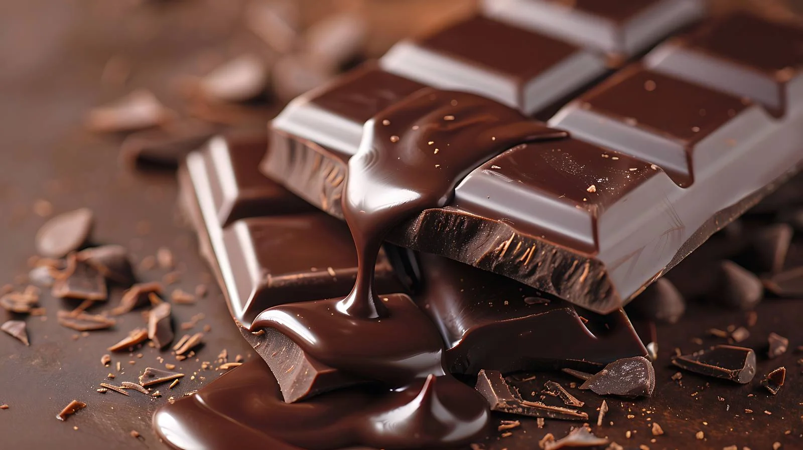 Rich Dark Chocolate Bar with Melting Cocoa — free download from Dotvec