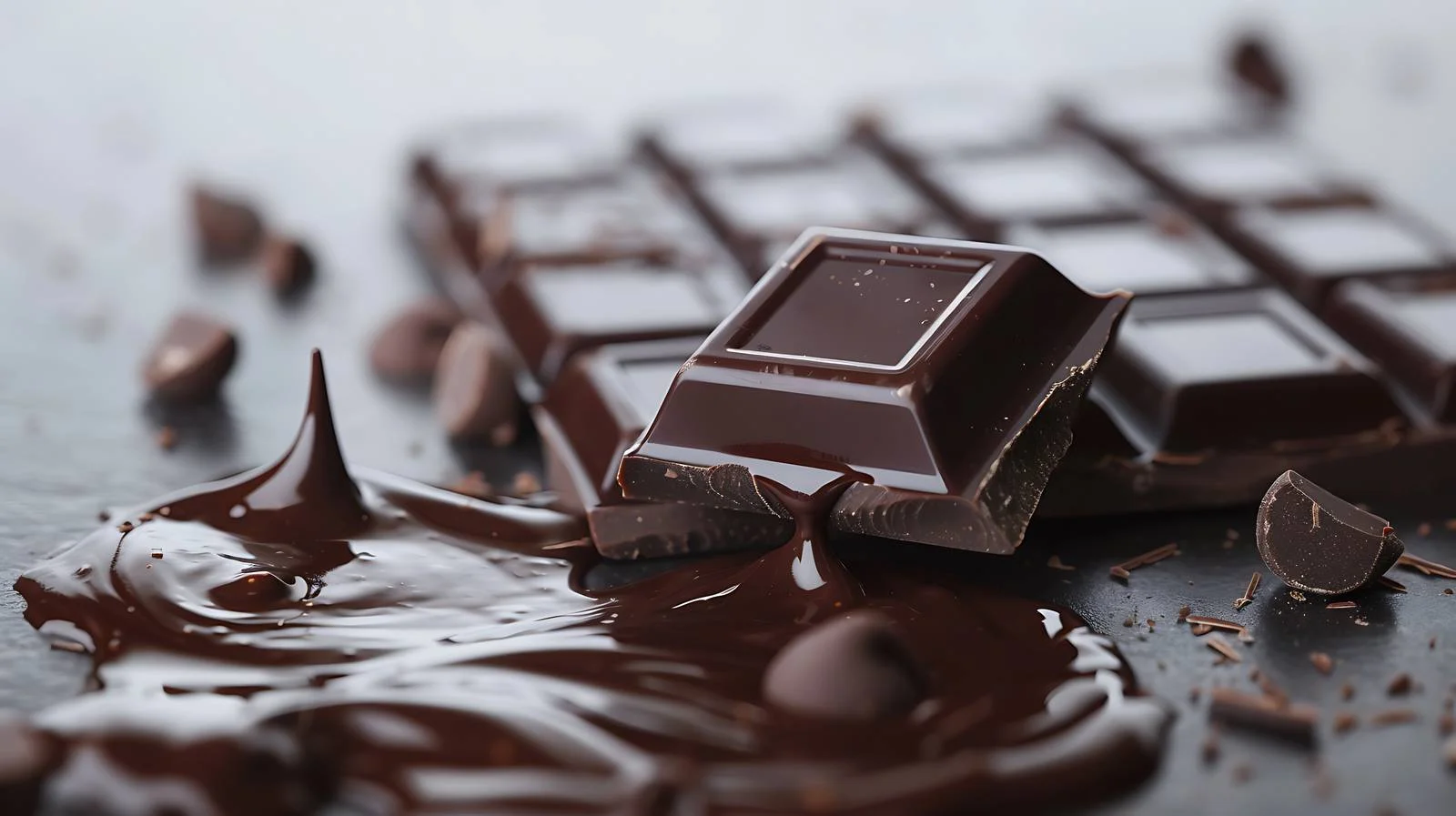 Elegant Dark Chocolate Melting and Pouring Gracefully — free download from Dotvec