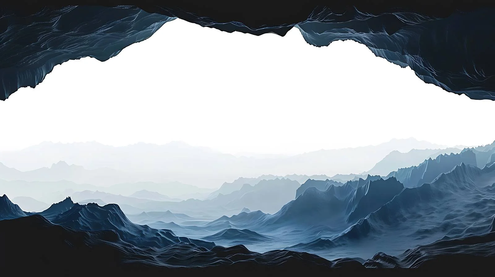 Majestic Mountaintop View Through Cave Entrance — free download from Dotvec