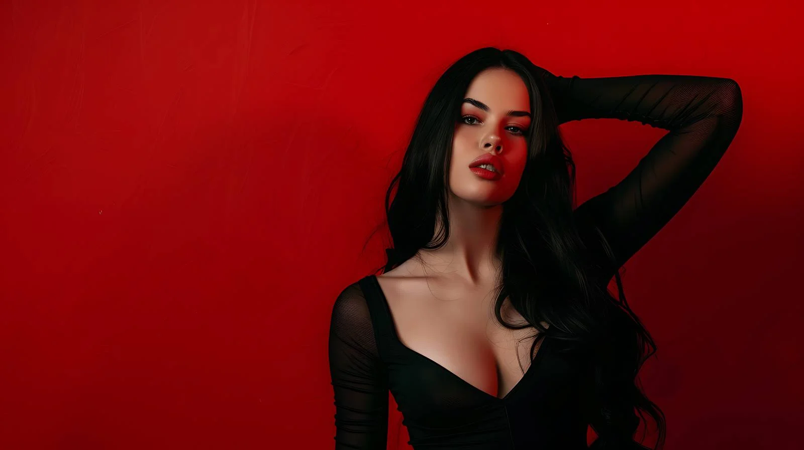 Elegant Woman in Enigmatic Dark Portrait — free download from Dotvec