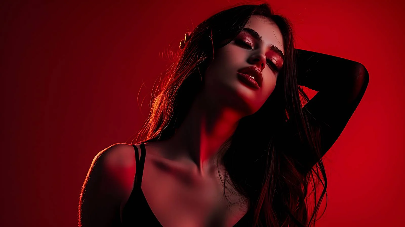 Captivating Dark Portrait of Elegant Young Lady — free download from Dotvec