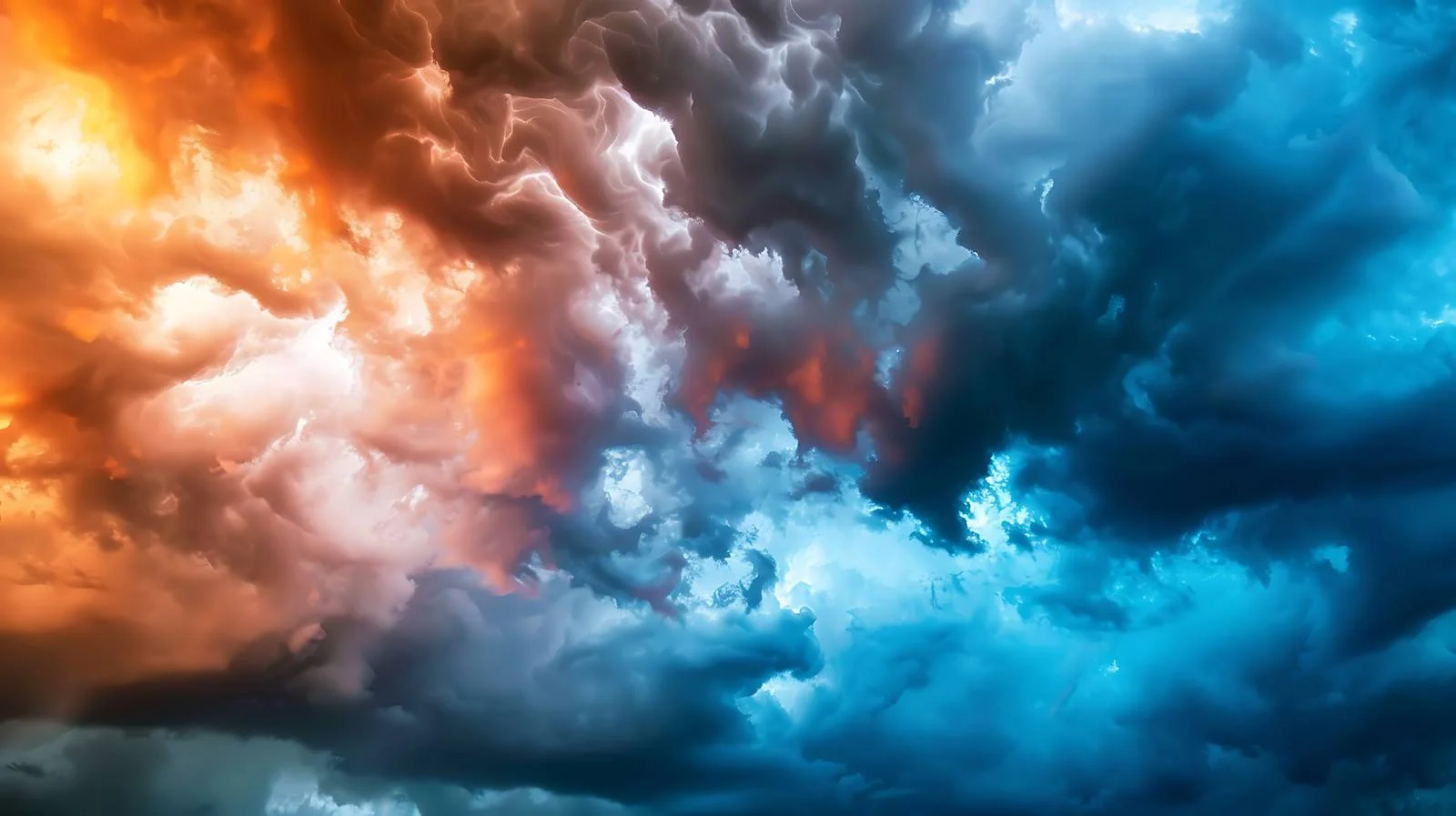 Dramatic Storm Clouds Before Sunset Sky — free download from Dotvec