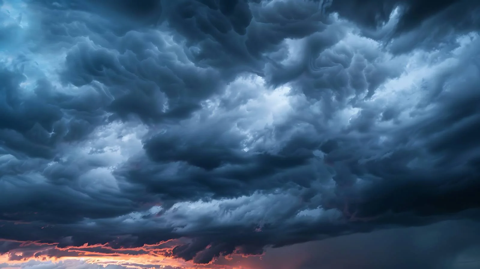 Dramatic Storm Clouds over Late Summer Sunset — free download from Dotvec