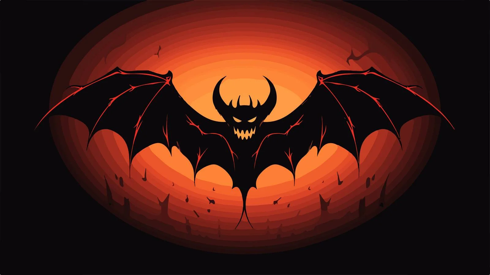 Eerie Devil Silhouette Shadows Image — free download from Dotvec