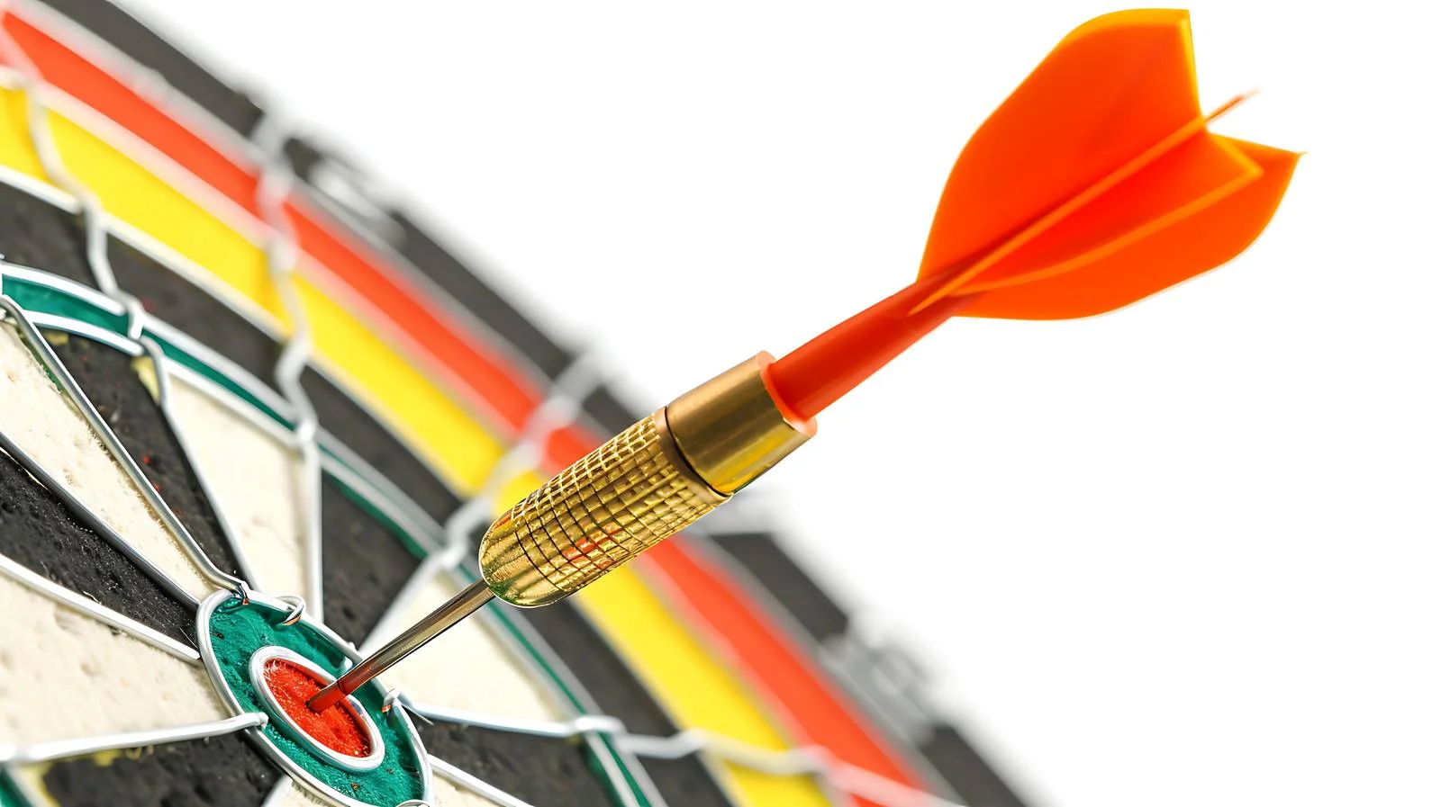 Dartboard with Arrow and Pen Impact — free download from Dotvec