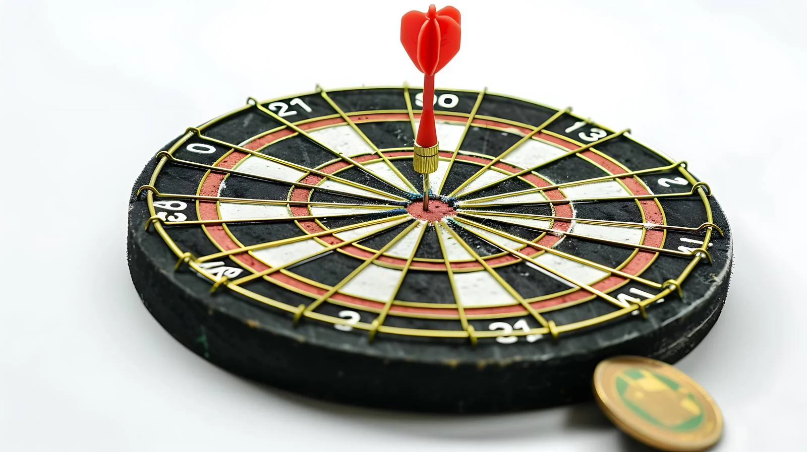 Dartboard with Arrow Hit Target — free download from Dotvec