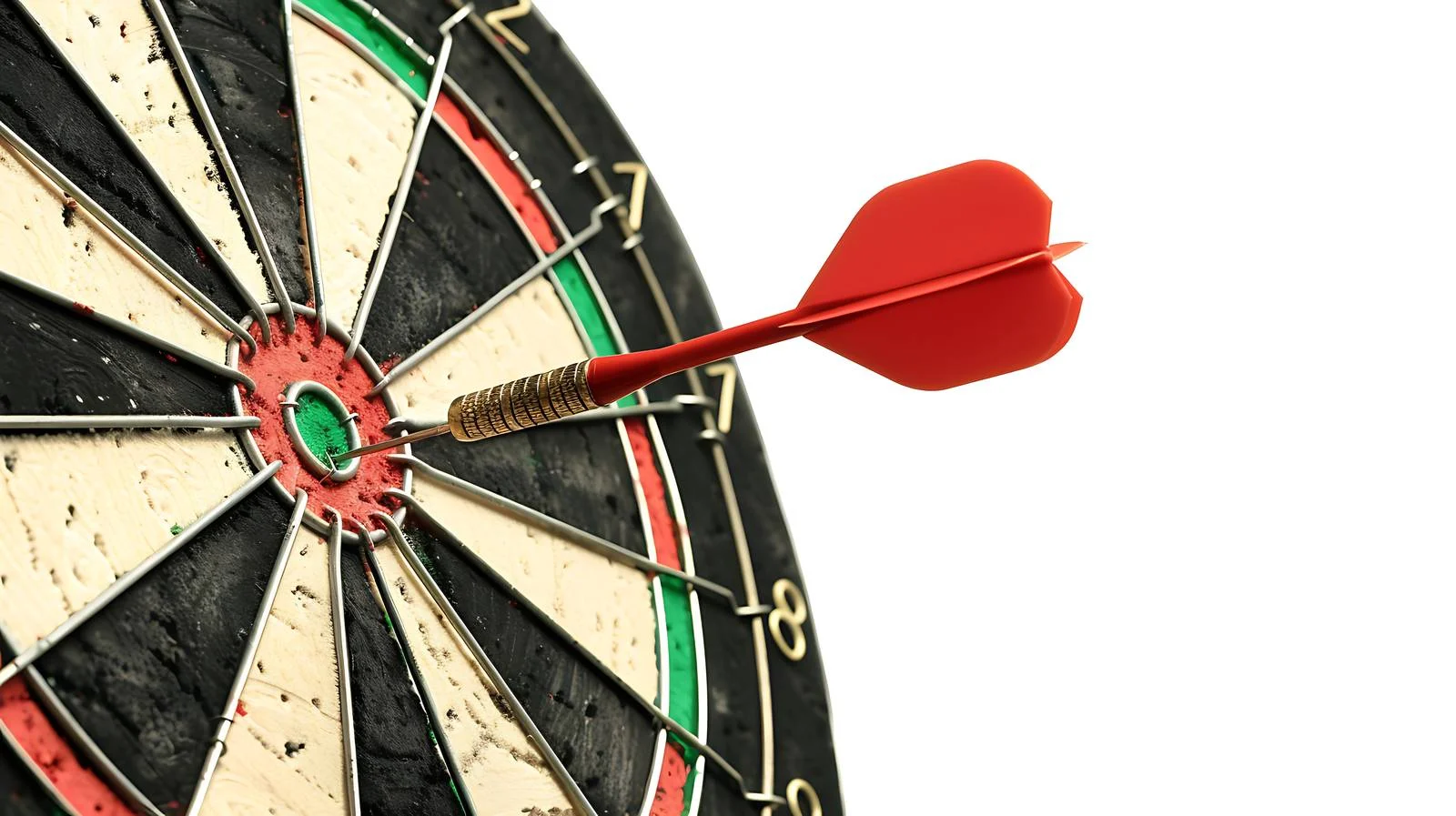 Dart Board with Hitting Arrow — free download from Dotvec