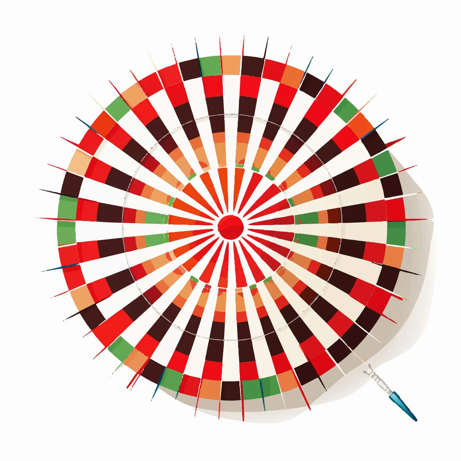 Vector Illustration of Darts on White Background — free download from Dotvec