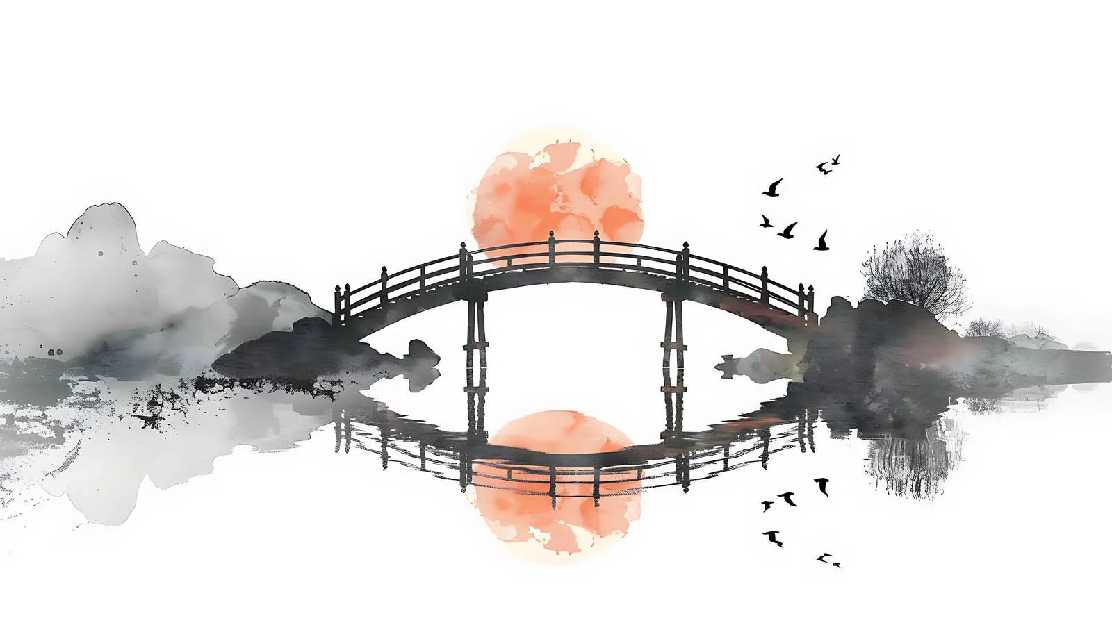 Serene Morning Bridge Scene — free download from Dotvec