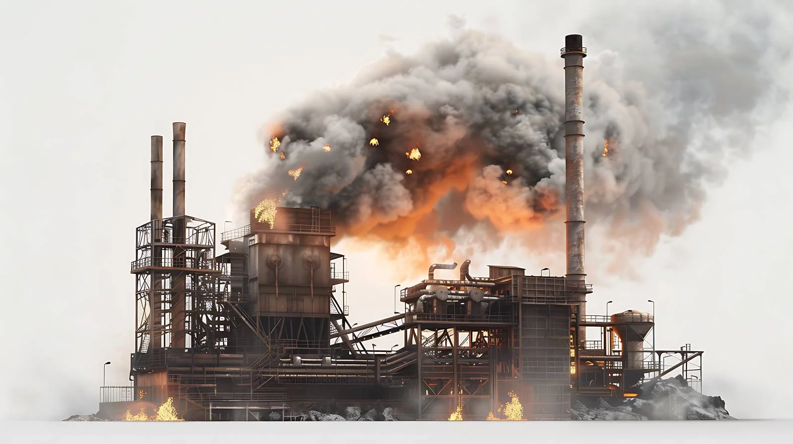 Industrial Furnace on White Background – free furnace image from Dotvec