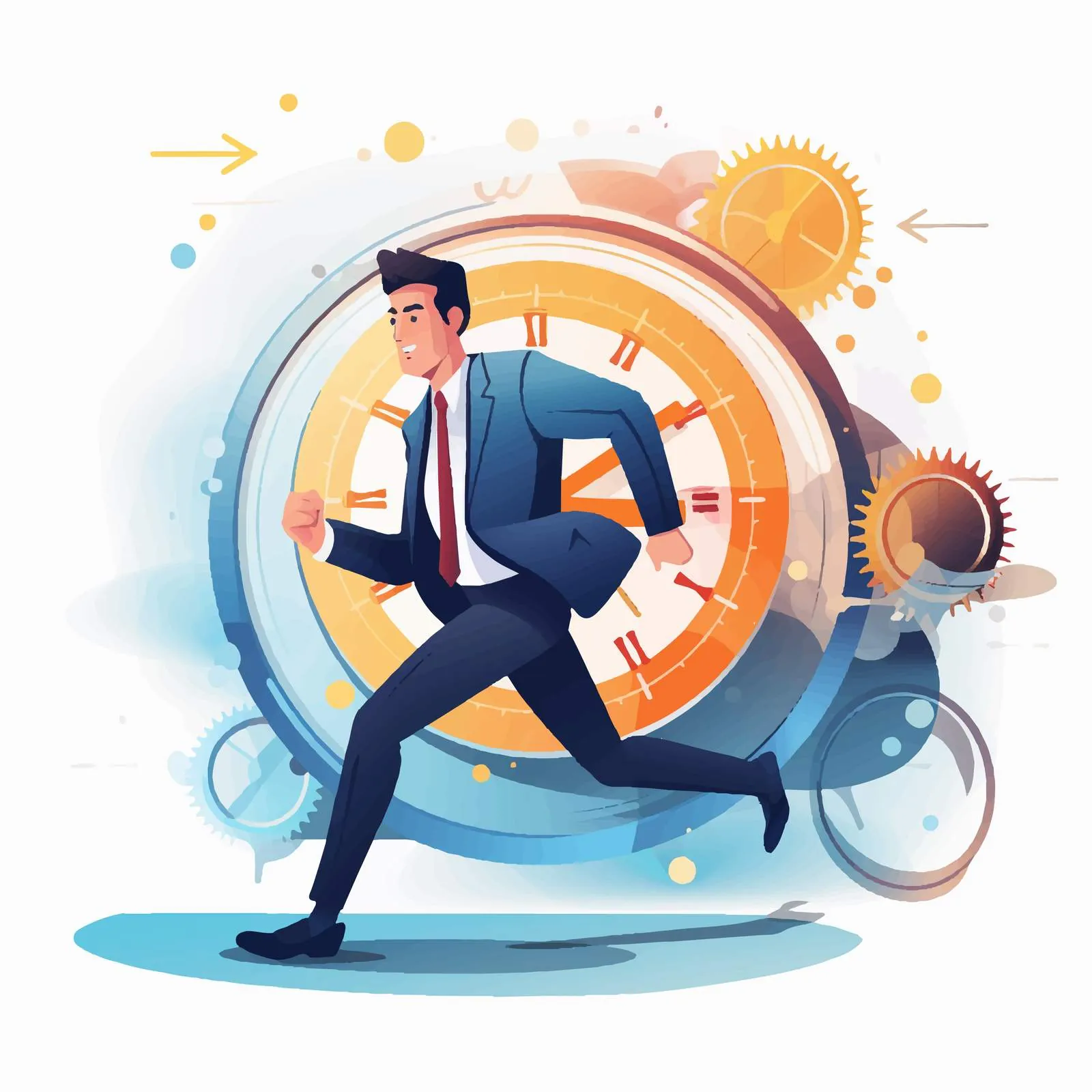 Deadline Pressure and Time Management Challenges – free procrastination image from Dotvec