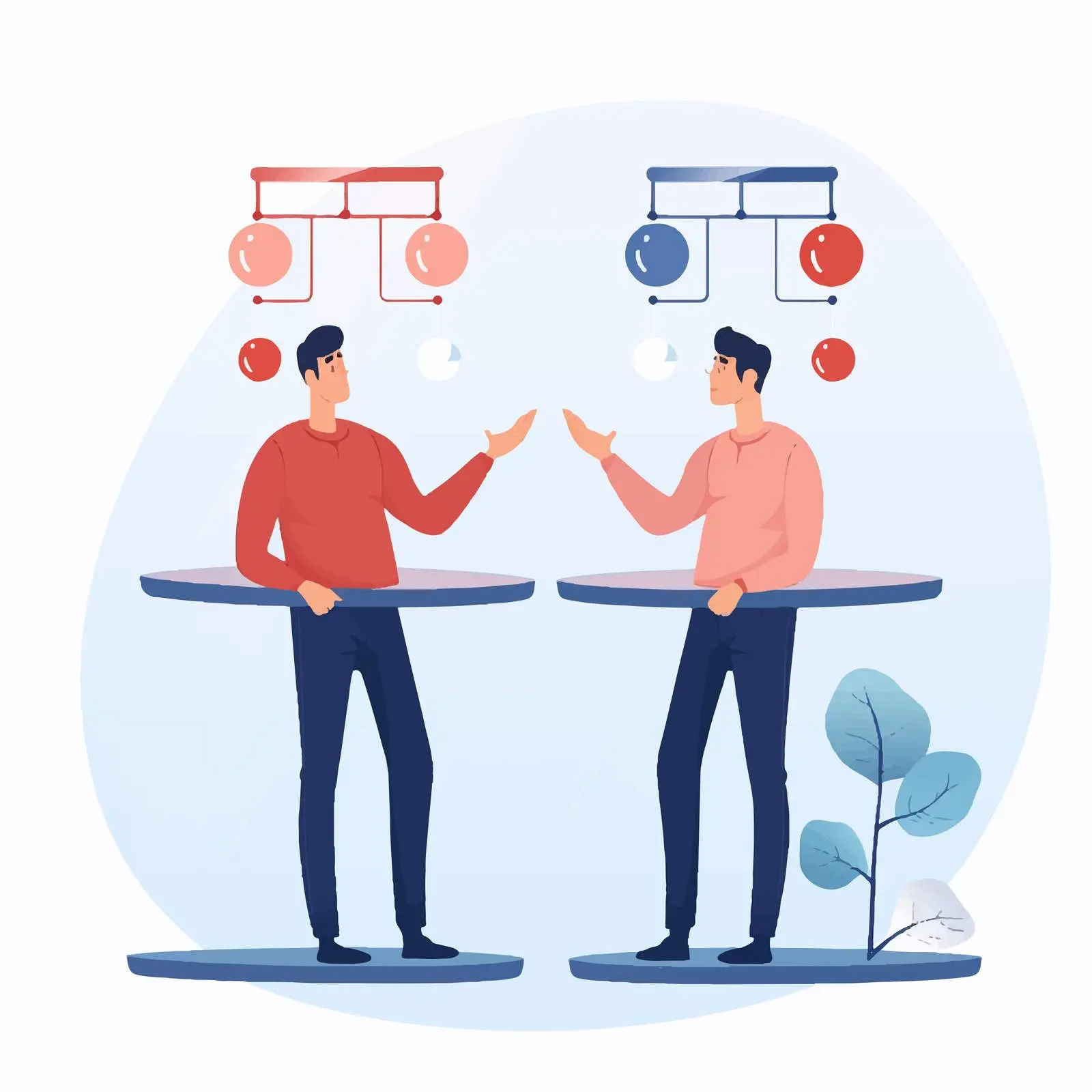 Decision Making Dilemma Concept with Options — free download from Dotvec