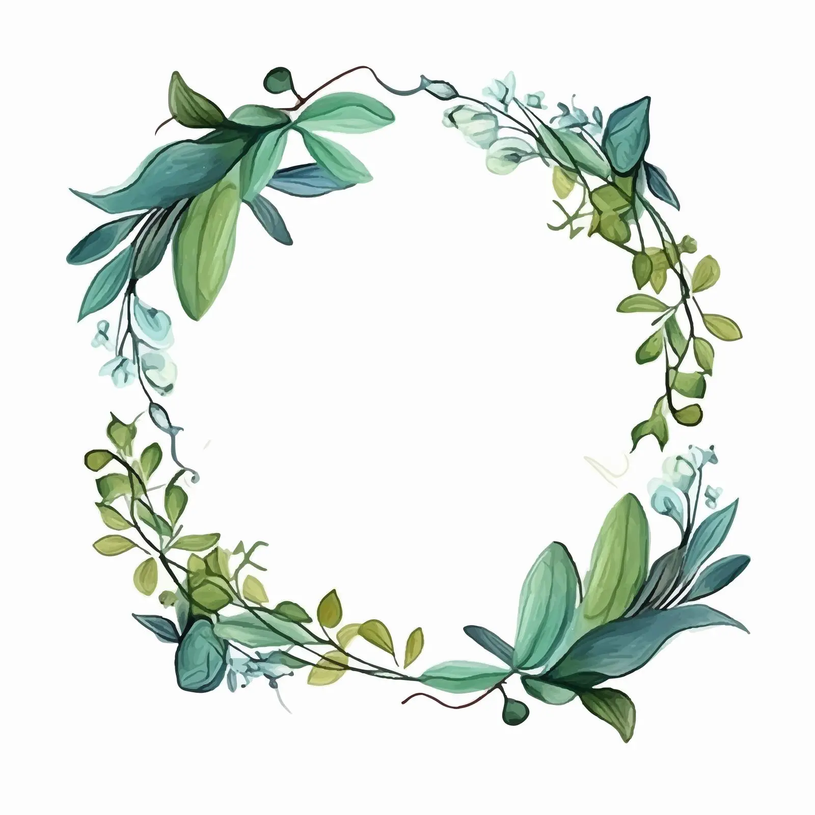 Cartoon Decorative Frame with Leaf Design — free download from Dotvec