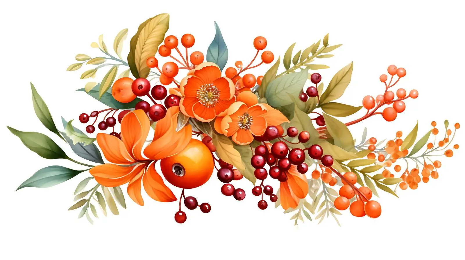 Autumn Floral Arrangement — free download from Dotvec
