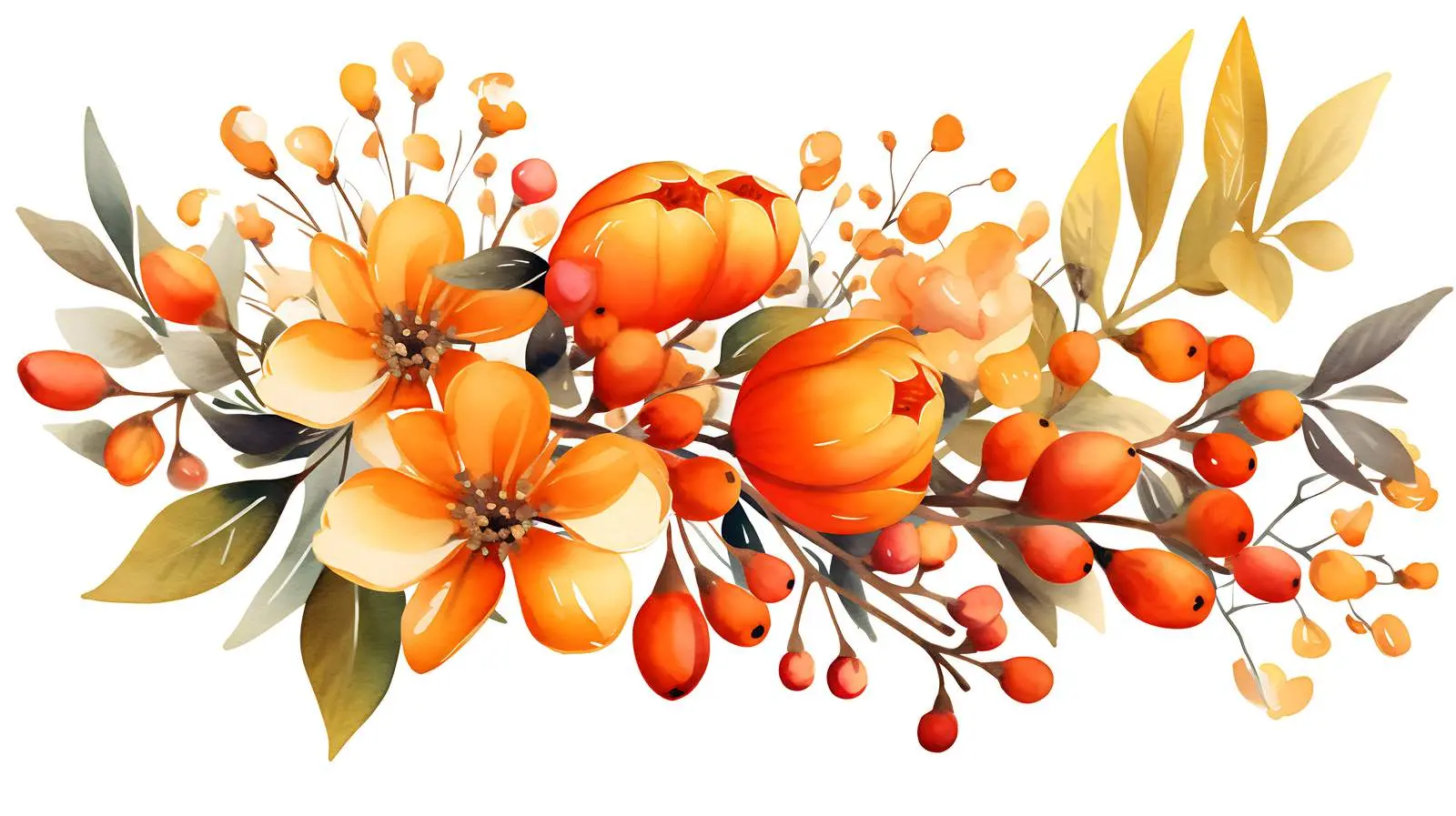 Autumn Floral Arrangement — free download from Dotvec