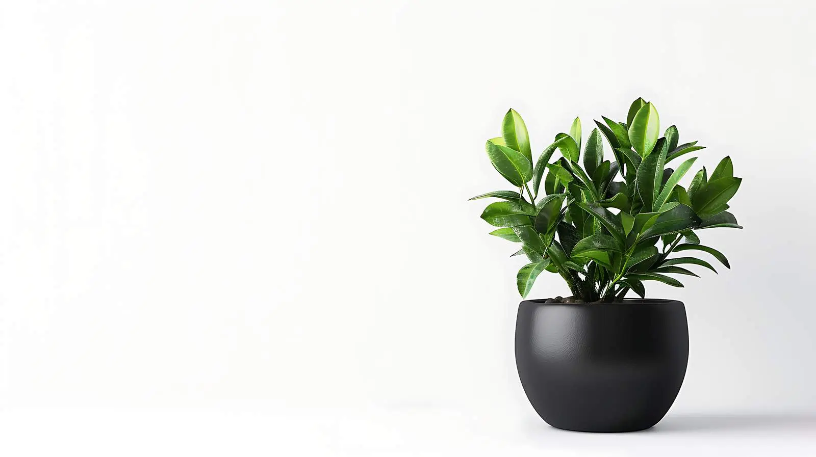 Decorative Plant in Flowerpot on White Background — free download from Dotvec