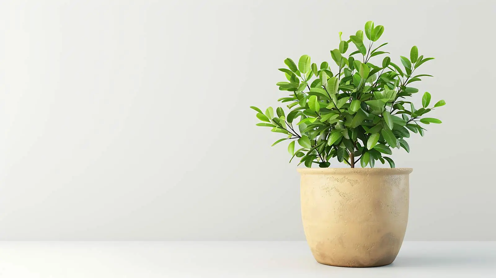 Decorative Plant in Flowerpot on White Background — free download from Dotvec