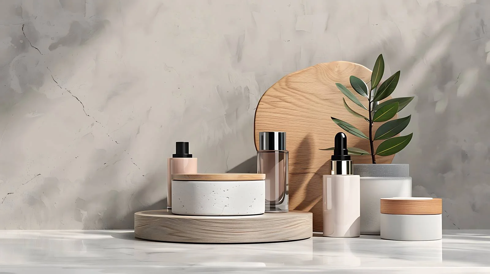 Elegant Display Podiums for Cosmetics — free download from Dotvec