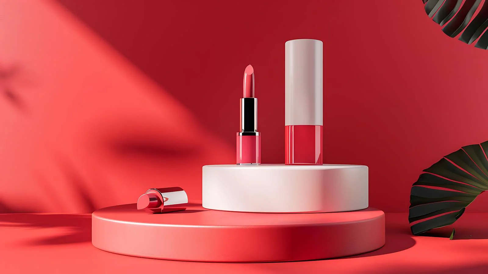 Elegant Podiums and Lipsticks Display — free download from Dotvec