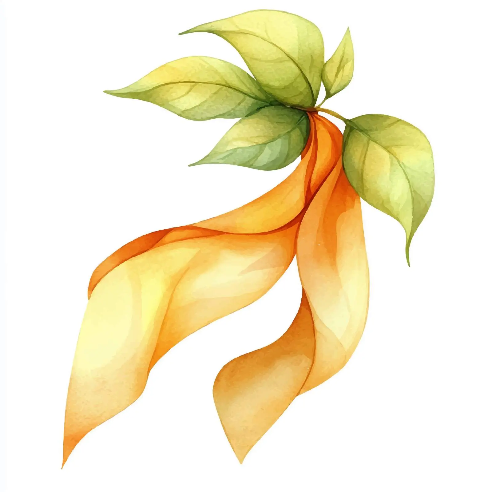 Natural Color Decorative Ribbon Watercolor Vector – free colorful ribbon image from Dotvec