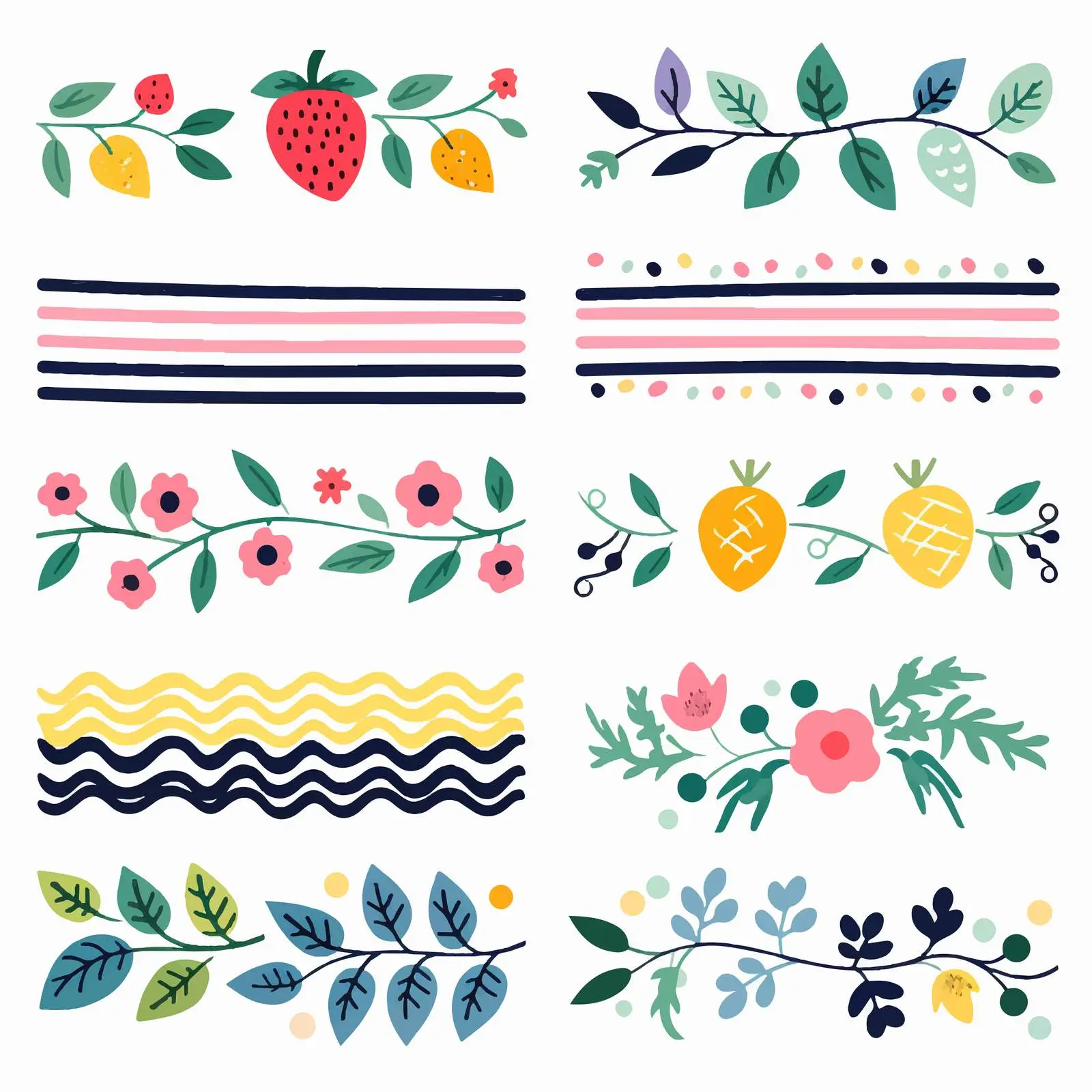 Decorative Duct Tape Set with Patterns — free download from Dotvec