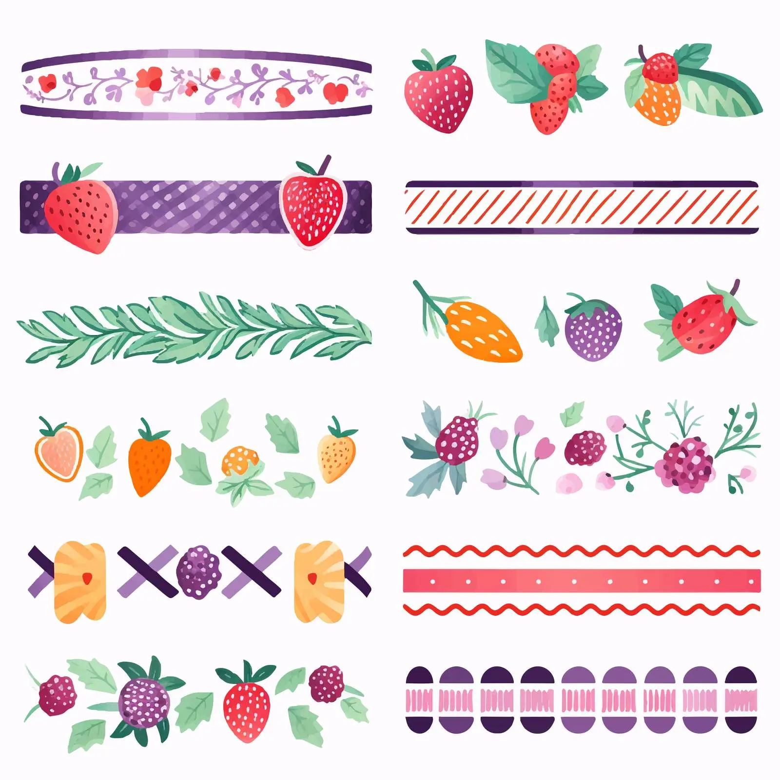 Decorative Duct Strips with Patterns and Stripes – free gift presentation image from Dotvec