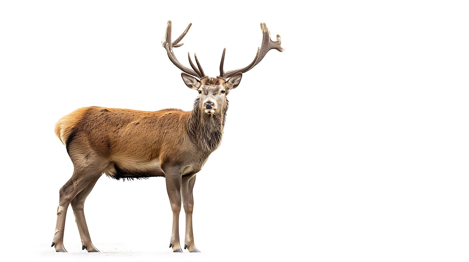 Majestic Deer Buck on White Background — free download from Dotvec