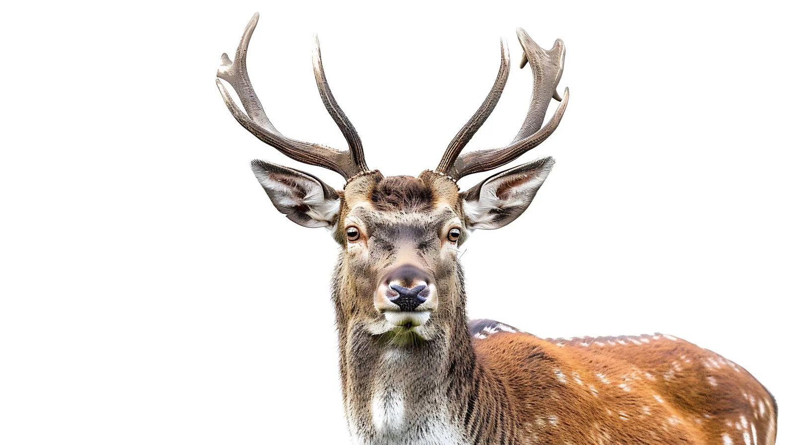 Majestic Deer Buck on White Background — free download from Dotvec