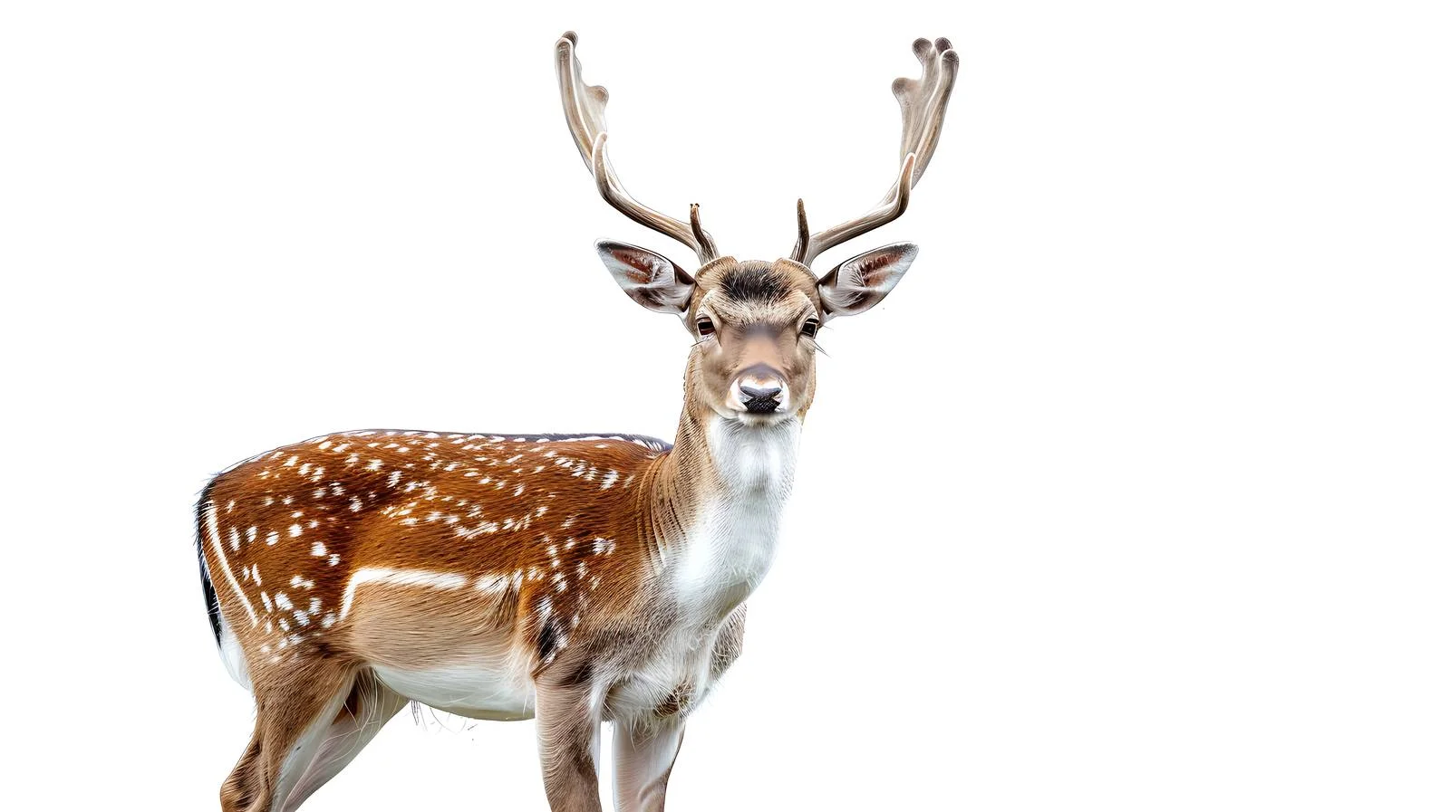 Majestic Deer Buck on White Background — free download from Dotvec