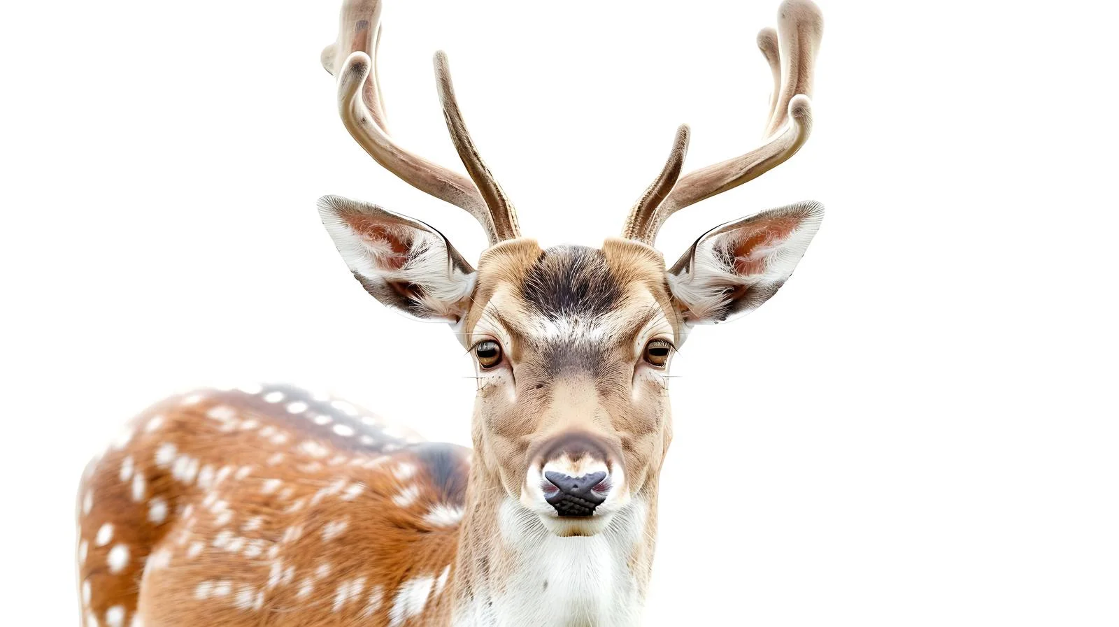 Majestic Deer Buck on White Background — free download from Dotvec
