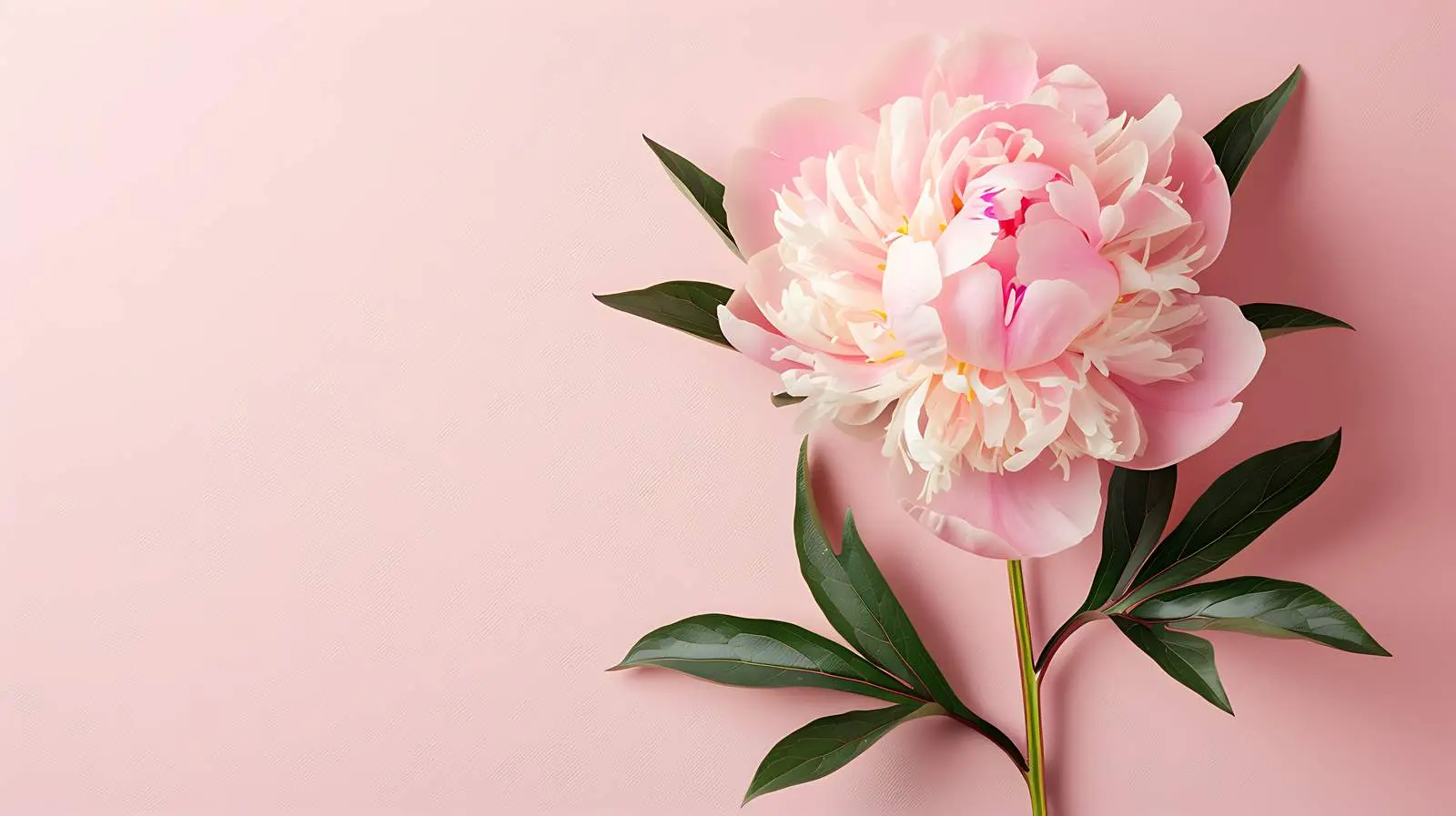 Elegant Pink Peony Flower on Pastel Background — free download from Dotvec