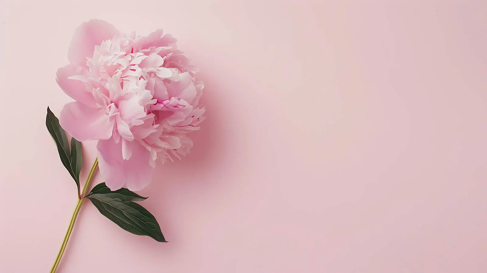 Delicate Pink Peony Flower on Pastel Background — free download from Dotvec