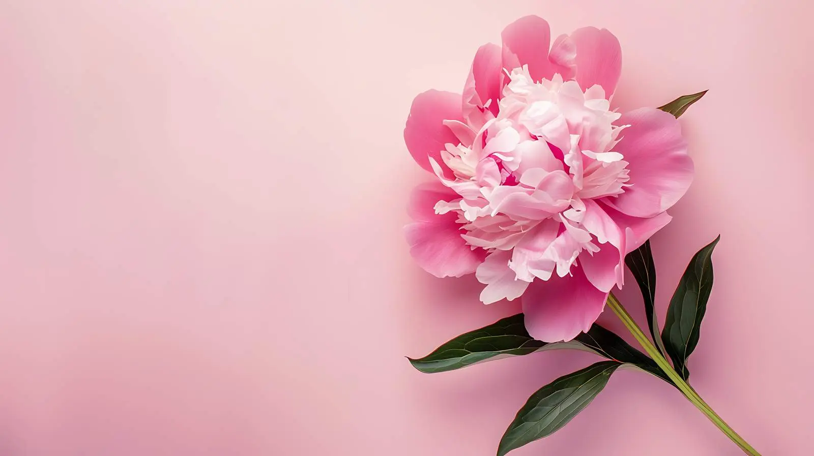 Delicate Pink Peony on Pastel Background — free download from Dotvec