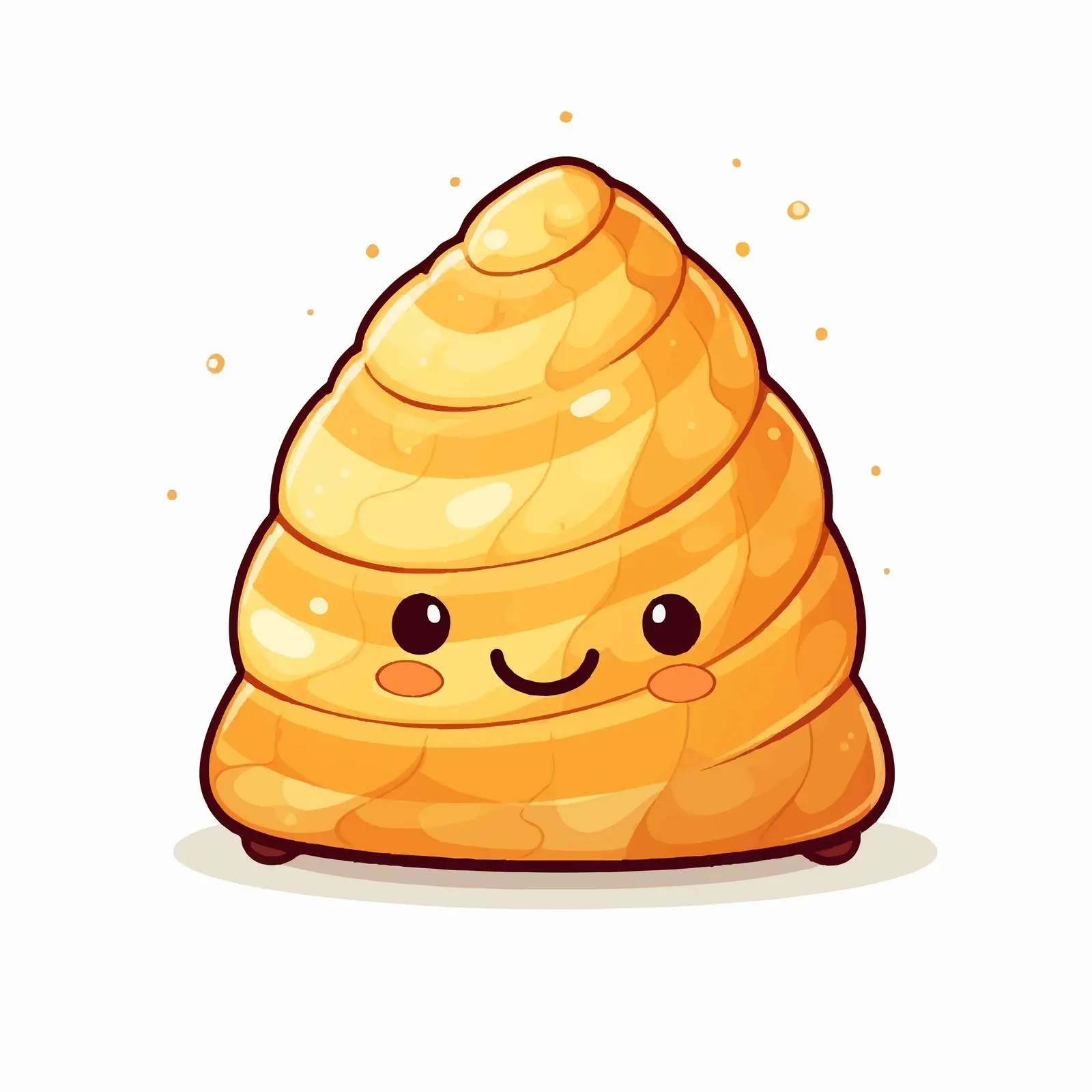Cute Kawaii Croissant Cartoon Vector Illustration — free download from Dotvec