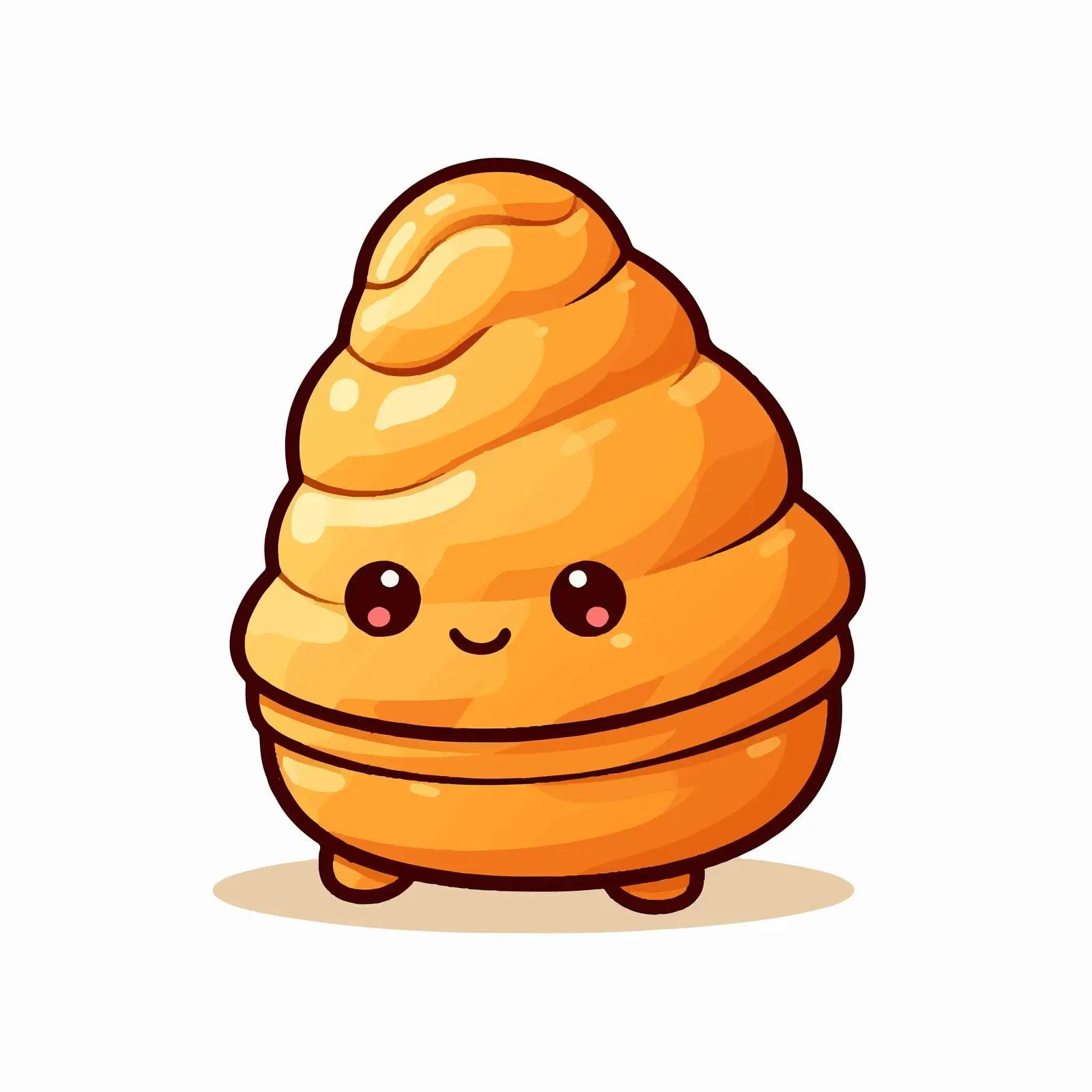 Kawaii Croissant Character Vector Art — free download from Dotvec