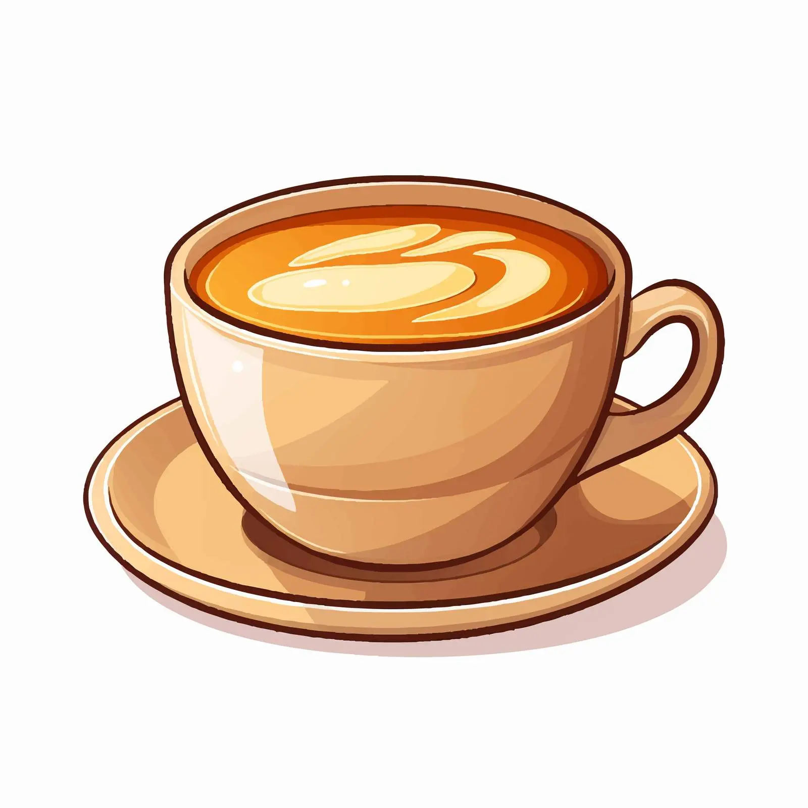 Cartoon Coffee Cup Vector Illustration — free download from Dotvec