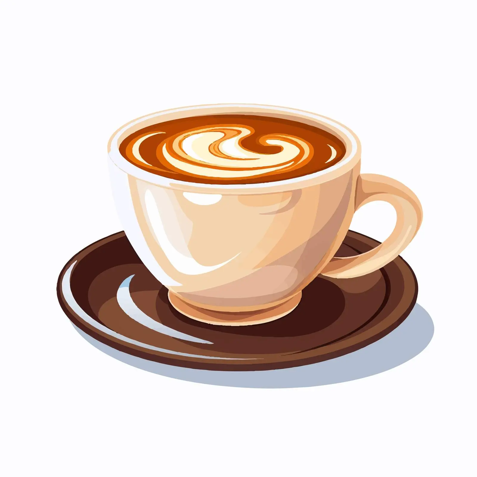 Cartoon Coffee Cup Vector Illustration — free download from Dotvec