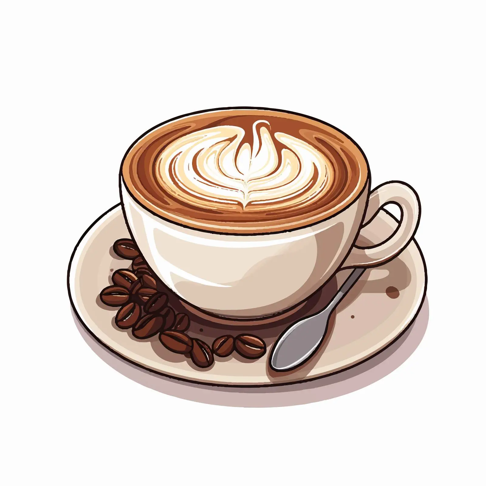 Delicious Coffee Vector Graphic Illustration — free download from Dotvec