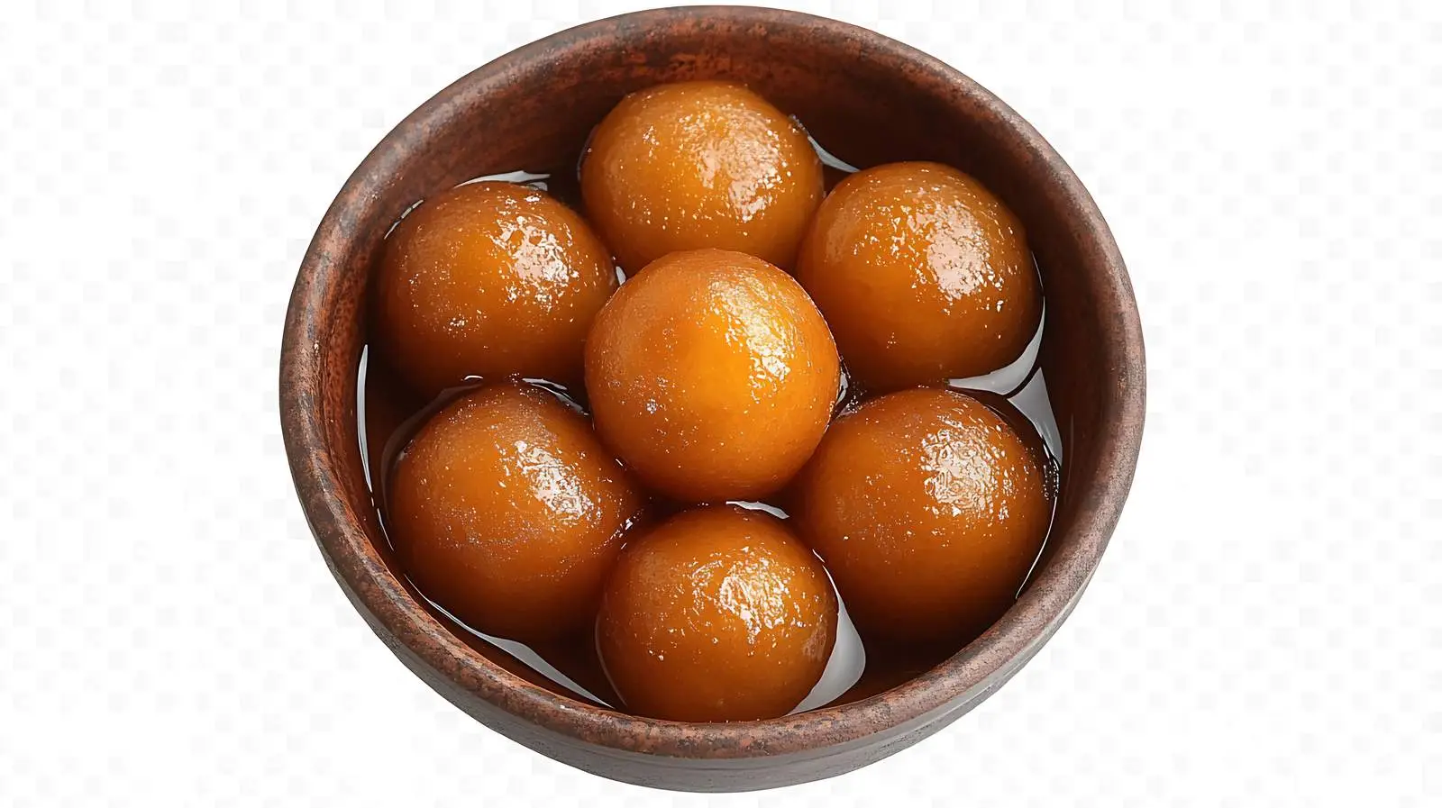 Exquisite Gulab Jamun Bowl from Above — free download from Dotvec