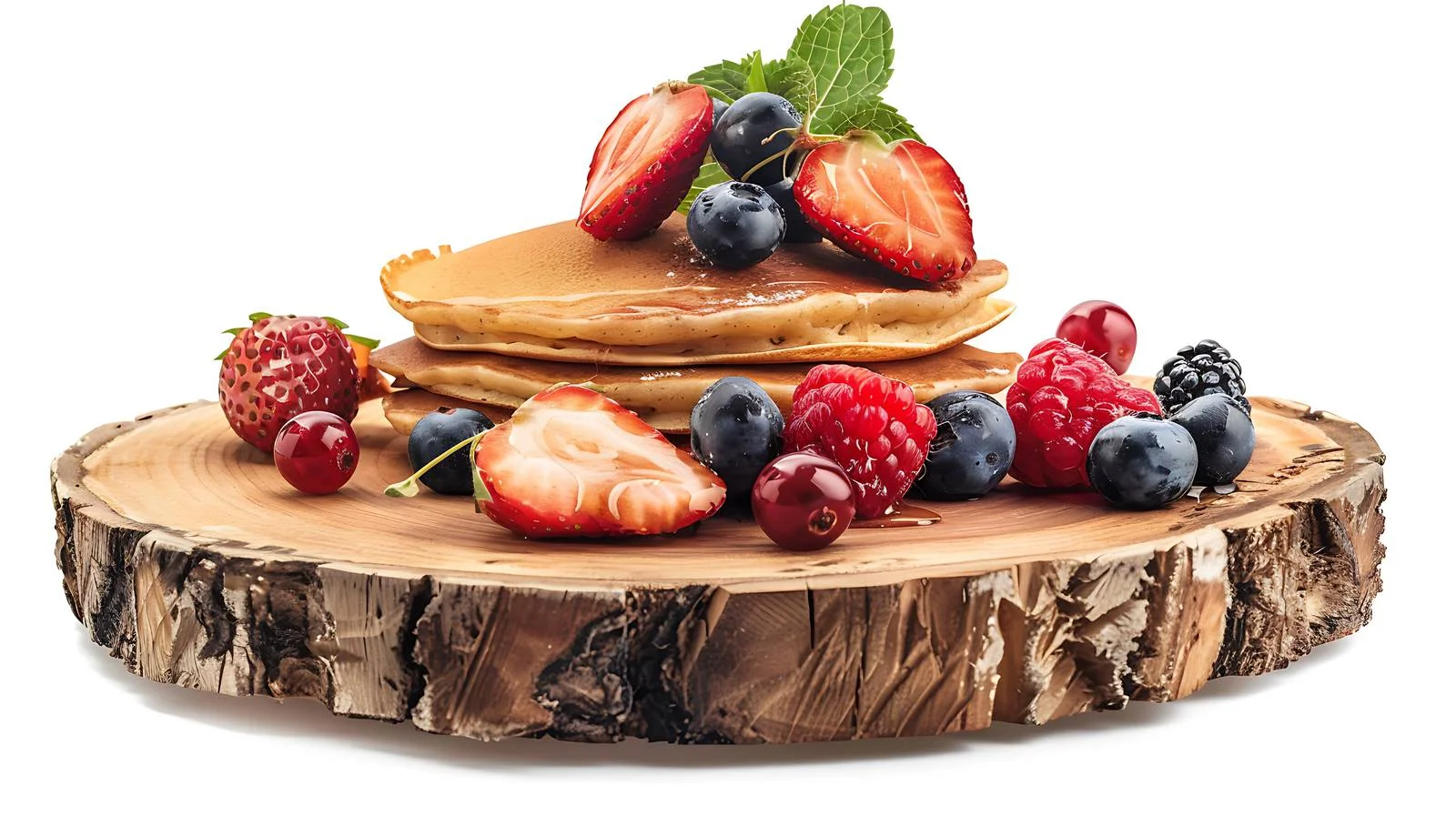 Gourmet Pancakes with Fresh Berries — free download from Dotvec