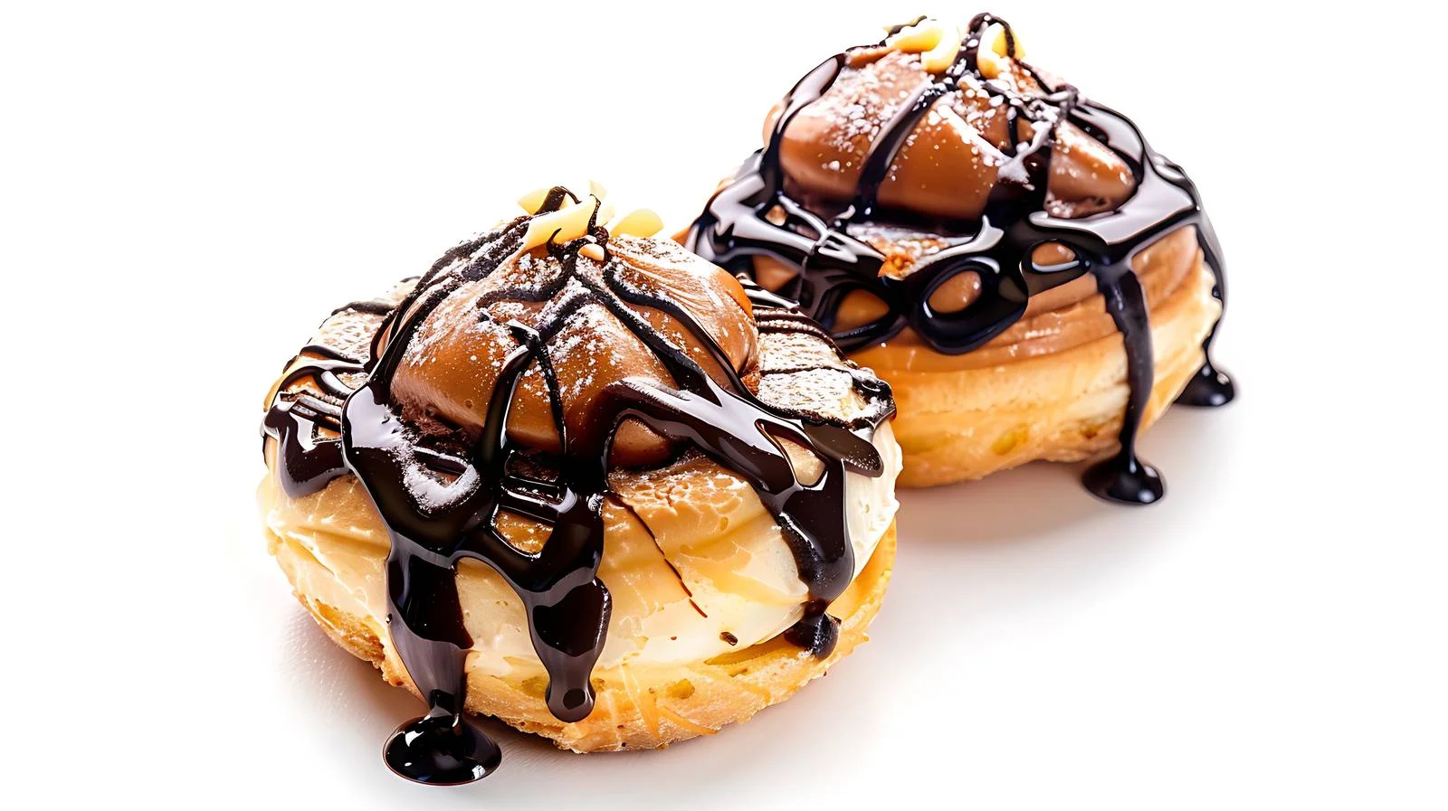 Elegant Profiteroles Dessert on White Background — free download from Dotvec