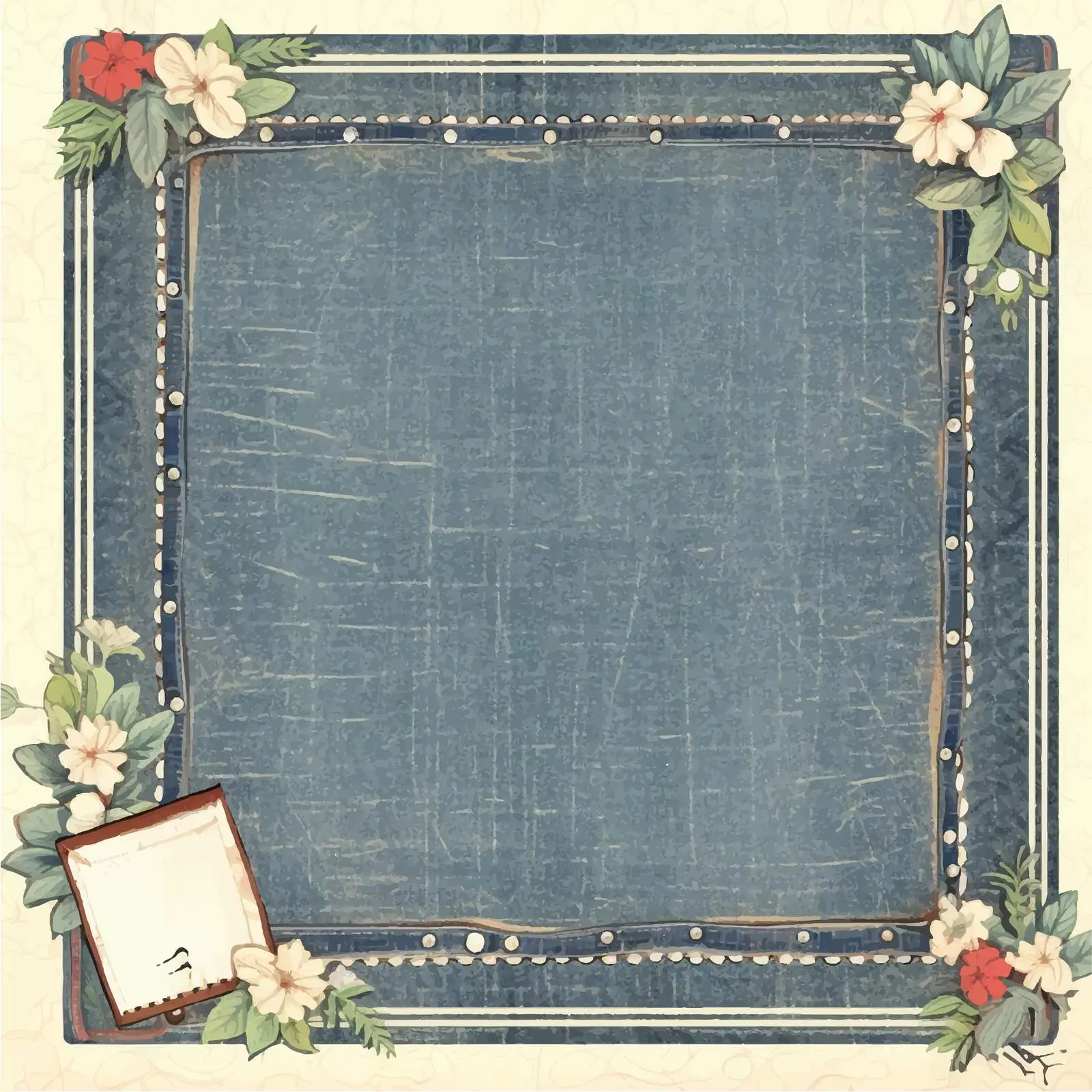 Denim Creative Scrapbook Quick Page Design — free download from Dotvec