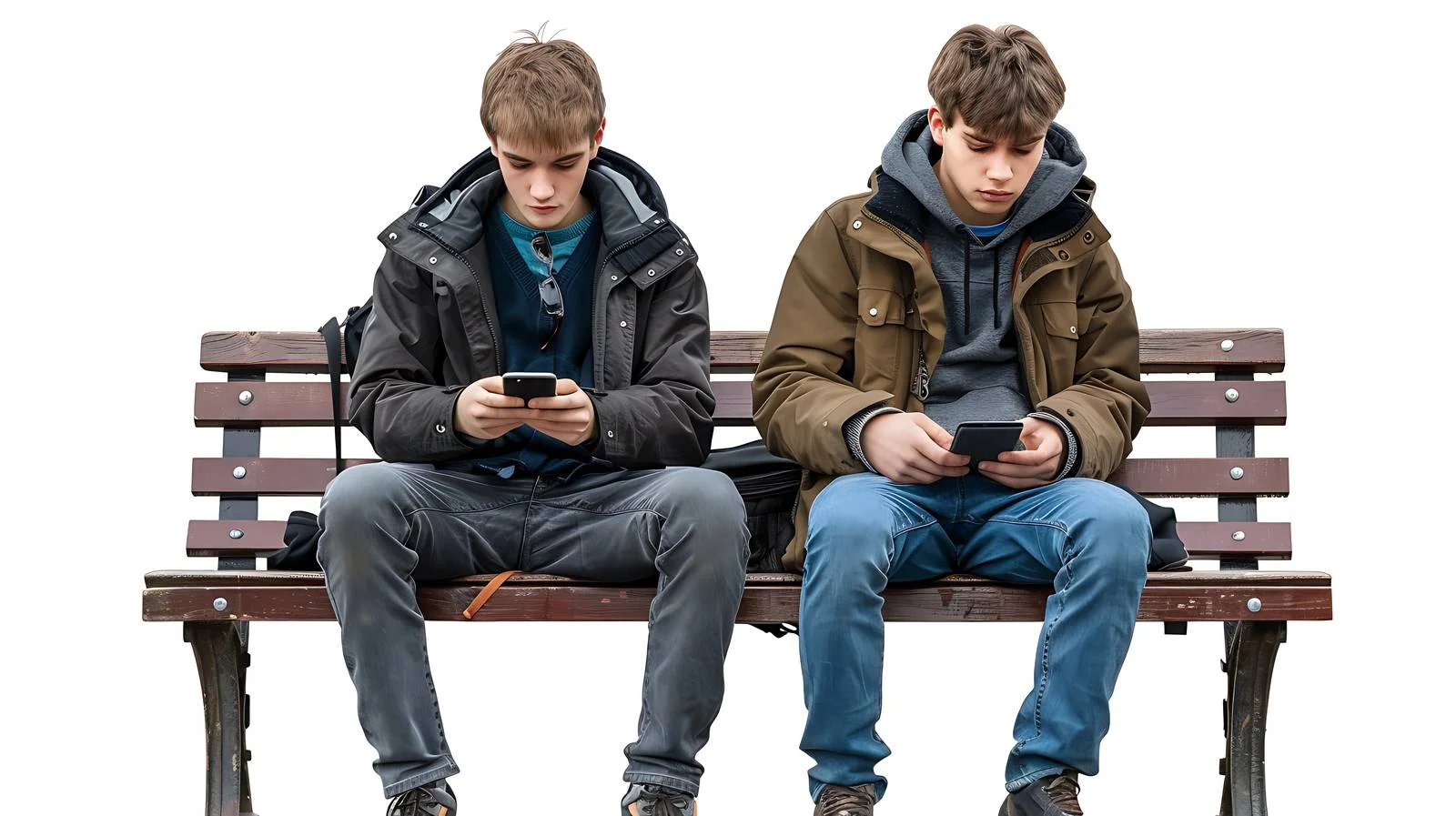 Copenhagen Young Men Bench Portrait — free download from Dotvec