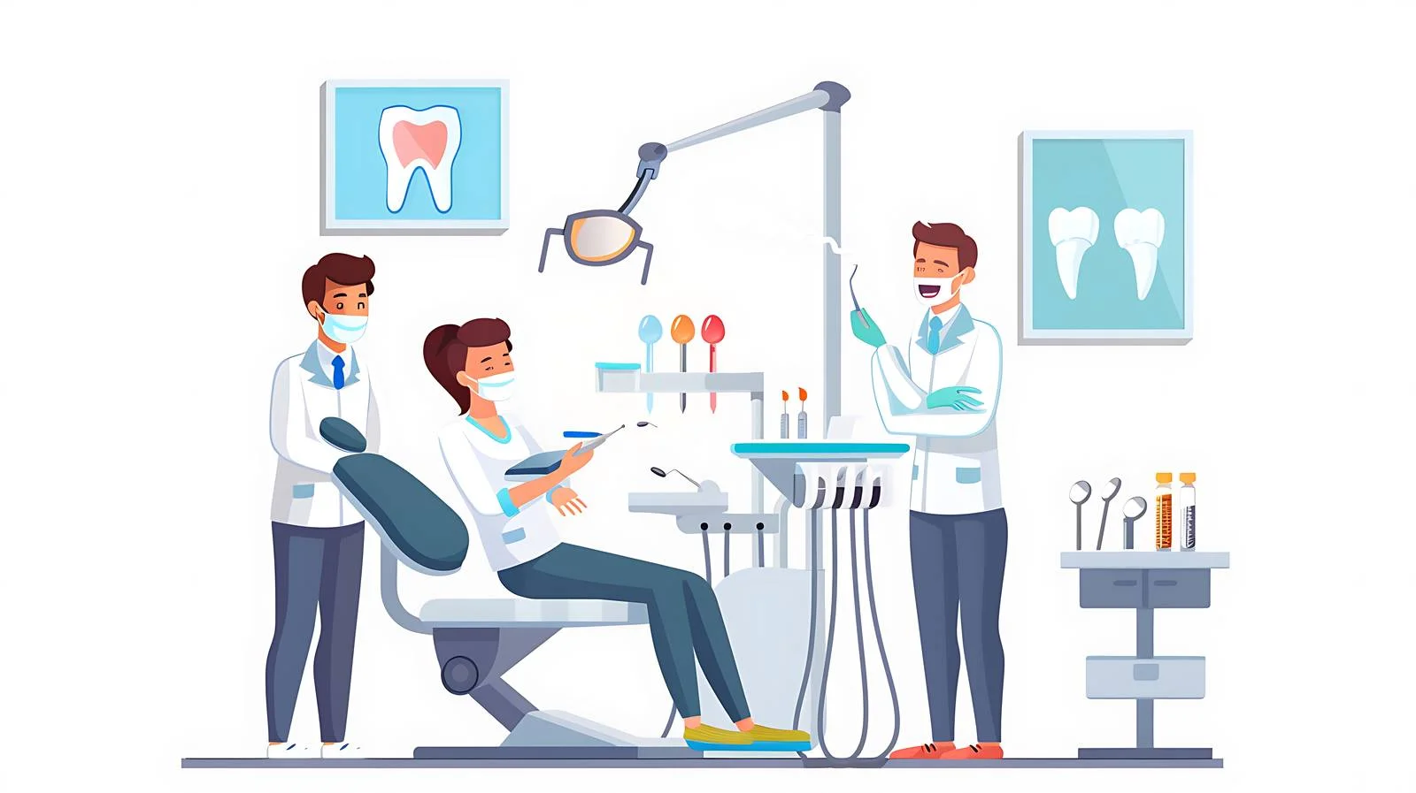 Dental Procedure in Progress — free download from Dotvec