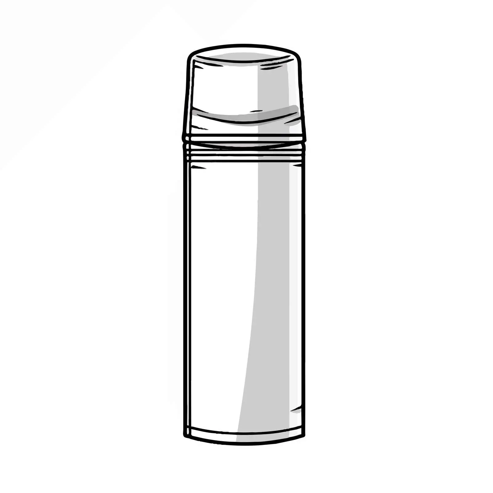 Deodorant Vector Outline Illustration on White Background — free download from Dotvec