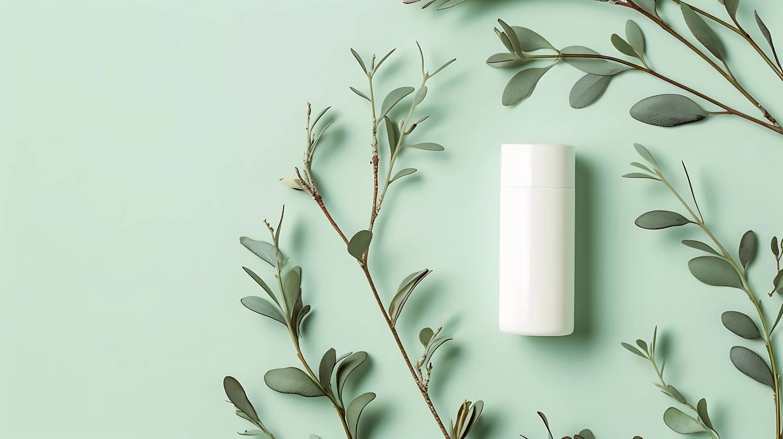 Natural Deodorant on Green Background — free download from Dotvec